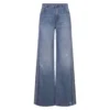 ERMANNO SCERVINO Blue Wide-leg Jeans With Side Embroidery -ITALIST SHOP 52e82ba00c3fc843dec370973d3147ef