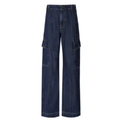 Weekend Max Mara Max Mara Weekend Califfo Dark Blue Cargo Jeans