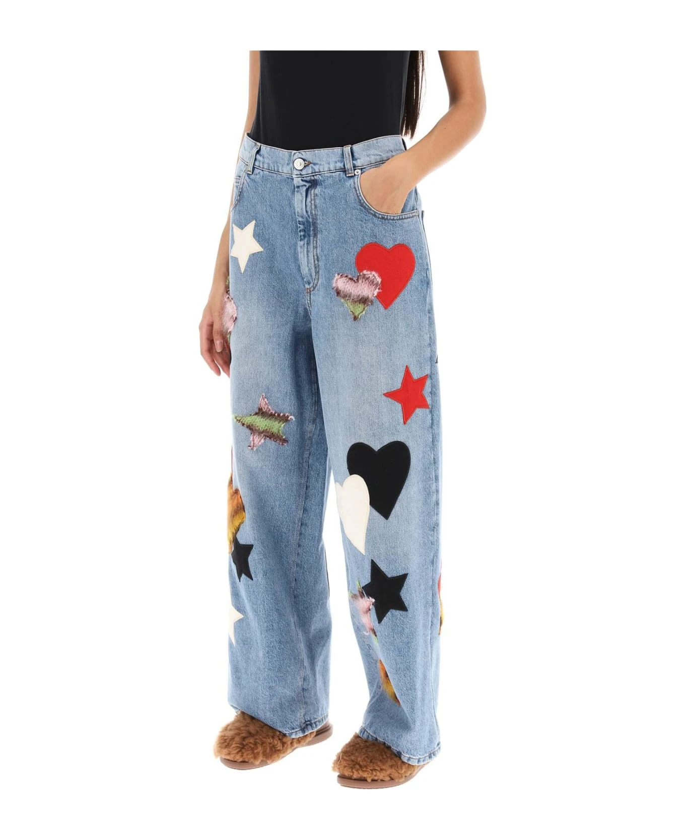 Marni Relaxed Fit Jeans With Patches 6 Marni Relaxed Fit Jeans With Patches - Image 4