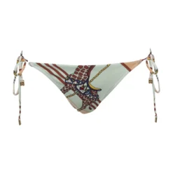 Tory Burch Abstract-print Side-tie Bikini Bottoms