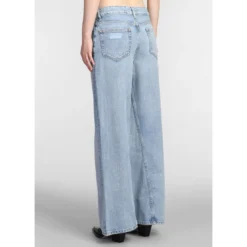 Ganni Jozey Jeans In Blue Cotton -ITALIST SHOP 56c0e075f7d726725fab290227b33f15