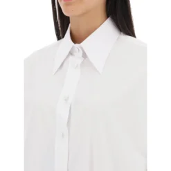 Dolce & Gabbana Maxi Shirt With Satin Buttons -ITALIST SHOP 5815c0253fa38a8f0a1fa446debf9325
