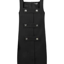 Versace Double Techno Cavalry Twill Dress