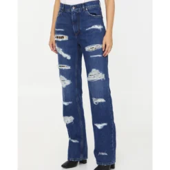 Dolce & Gabbana Distressed Jeans With Leo Print -ITALIST SHOP 5d83885391c77232e49876d786f68a26