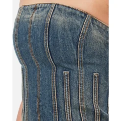 Alexander McQueen Denim Corset Top -ITALIST SHOP 5d87d84fa8859ef17dac159732c94cdc