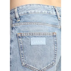 Ganni Jozey Jeans In Blue Cotton -ITALIST SHOP 5f5671fa5977a9373d8c8d7d6399bba8