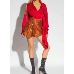 Sequinned Asymmetric Mini Skirt -ITALIST SHOP 5fee898732cbc4d99426f099a39402df