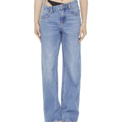 ALEXANDER WANG Asymmetrical Jeans With Bikini