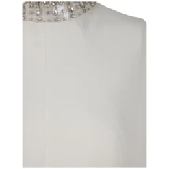 Max Mara Perim Long Dress With Crystal Neck -ITALIST SHOP 60bf57b39721b60ba8bdbce4ed1c3ab1