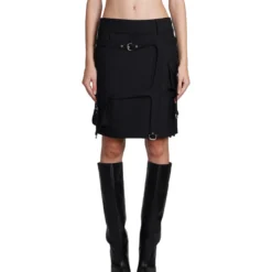 Off-White Skirt In Black Polyester
