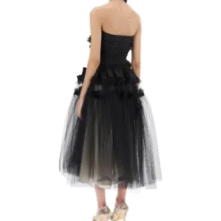 Maison Margiela Midi Dress In Tulle With Taffeta Inserts -ITALIST SHOP 60f2e10e62c09f4c0833a5bbe3c5a761