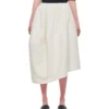 Comme Des Garcons Cotton Nylon Blen Midi Skirt