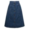 Chloé Blue A-line Miniskirt With Buttons In Cotton Denim Woman -ITALIST SHOP 63acd5c70b61c47a388319a22c8d54e9