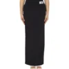 Dolce & Gabbana Black Jersey Long Skirt