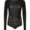 Alberta Ferretti Lace Paneled Longsleeved Bodysuit -ITALIST SHOP 64e955d8c08f4cfcccc848bd06047179