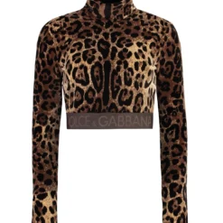 Dolce & Gabbana Long Sleeve Crop Top