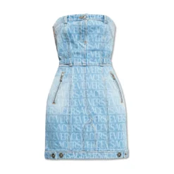 Versace Denim Dress From 'la Vacanza' Collection