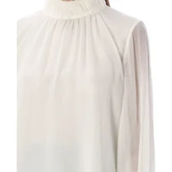 Chloé Blouse High Neck -ITALIST SHOP 68db2af8649200bc1d08b45f70d4cf43