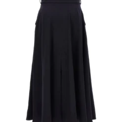 Alexander McQueen Wide Midi Skirt -ITALIST SHOP 6b2545cec15fd83d789b643c8fcb3dfc