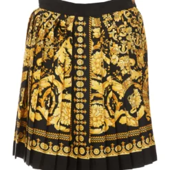 Versace Barocco Print Skirt