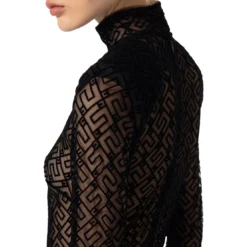 Elisabetta Franchi Black Monogram Bodysuit -ITALIST SHOP 6ed49186b07c88f186c37699702adc2b
