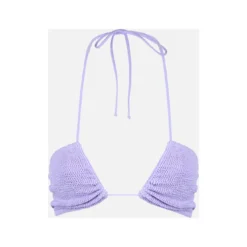 MC2 Saint Barth Woman Lilac Crinkle Bandeau Top