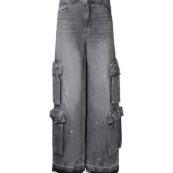 Amiri Cargo Black Denim Jeans