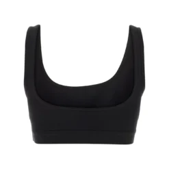 Marine Serre Llogo-patch Scoop-neck Cropped Bra -ITALIST SHOP 72b3a6d1c3acf2c76d12a15e62788ec8