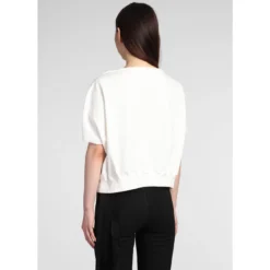 Dagger Top Topwear In White Cotton -ITALIST SHOP 72cf92b4392406faee629289ab738438