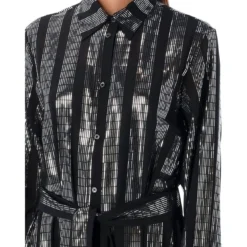 Golden Goose Chemisier Dana Tied-waist Midi Dress -ITALIST SHOP 7303728b9af7822a7da15977d1a04437