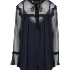 Gucci Silk Chiffon Ruffle Shirt