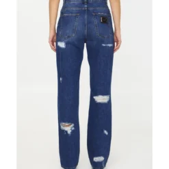Dolce & Gabbana Distressed Jeans With Leo Print -ITALIST SHOP 74a6f210631fb7e0bb3eb314b4d3c43f