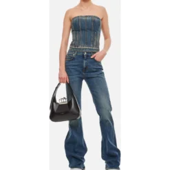 Alexander McQueen Denim Corset Top -ITALIST SHOP 7702b2e1c6da059bffe190a4bbc7b82c