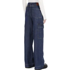 Weekend Max Mara Max Mara Weekend Califfo Dark Blue Cargo Jeans -ITALIST SHOP 777721e097cd0112a5ea969c8c3721fa