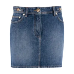 Versace Medusa Denim Miniskirt '95