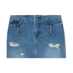 Dolce & Gabbana Denim Skirt With Vintage Effect
