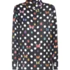 Versace Butterfly Dotted Print Shirt -ITALIST SHOP 7b182383b3ceac4f80fe434330a77b4d