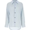 Bottega Veneta Pastel Light-blue Twill Shirt -ITALIST SHOP 7d660637731b0918747e6d4eb23e02a7