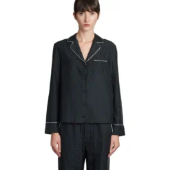 Off-White Shirt In Black Silk