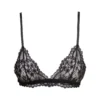 Black Triangle Bra In Floral Lace Woman Dolce & Gabbana