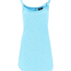 Versace La Vacanza Terry-cloth Mini Dress