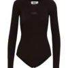 MM6 Maison Margiela Brown Polyamide Bodysuit