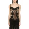 Dolce & Gabbana Animalier Silk And Lace Top -ITALIST SHOP 82c0ac1bc4c9af3559bccfb53ffb3736