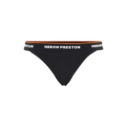 Logo-tape Elasticated Waistband Thong HERON PRESTON