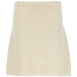 Chloé Openwork Embroidery Skirt