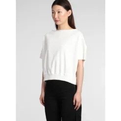 Dagger Top Topwear In White Cotton -ITALIST SHOP 89e29d7ac8bc793fc1b8ced0618d3ea1