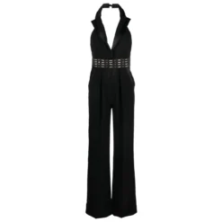 Elisabetta Franchi Tuxedo Neck Jumpsuit