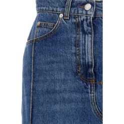 Alexander McQueen Denim Midi Skirt -ITALIST SHOP 8b364ffb15b58f117c80872e14eb1b85