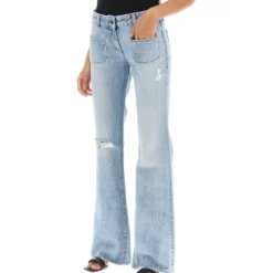 Palm Angels Low-rise Waist Bootcut Jeans -ITALIST SHOP 8c052e25f82dee0dd2d46e1c73130e45