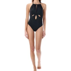 SELF PORTRAIT Cut-out Halterneck Swimsuit -ITALIST SHOP 8ee0edf49333c0c848ddc33beddbb724